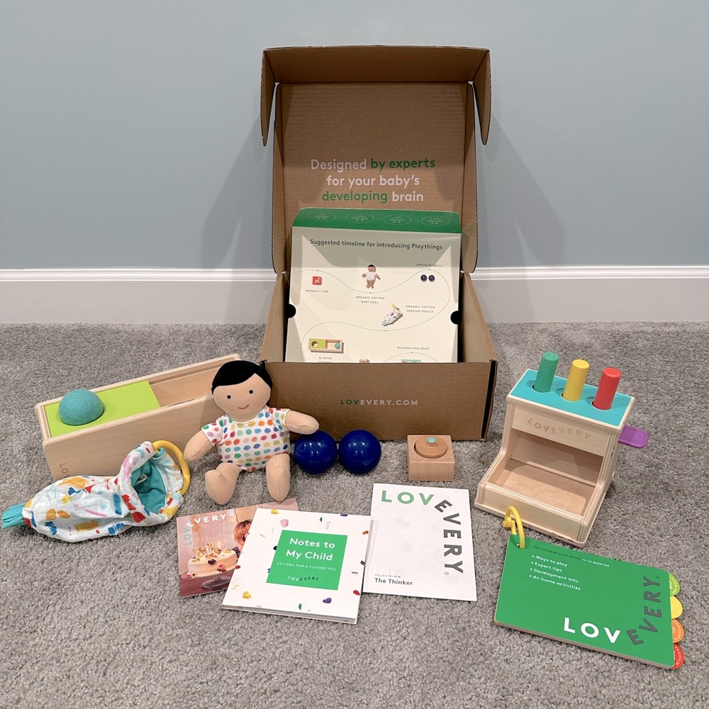 Lovevery The Thinker Play Kit 11-12 Months - Almost Complete Set